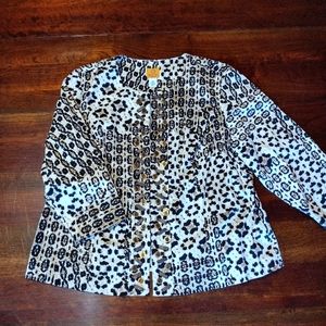 Animal print blouse